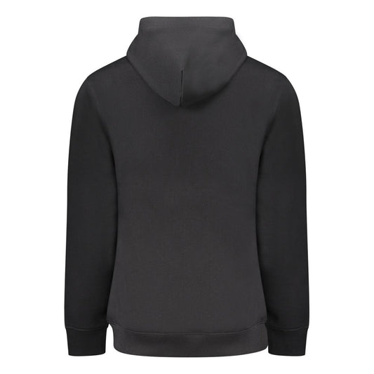 Tommy Hilfiger "Black Cotton Men Sweater with Central Pocket"