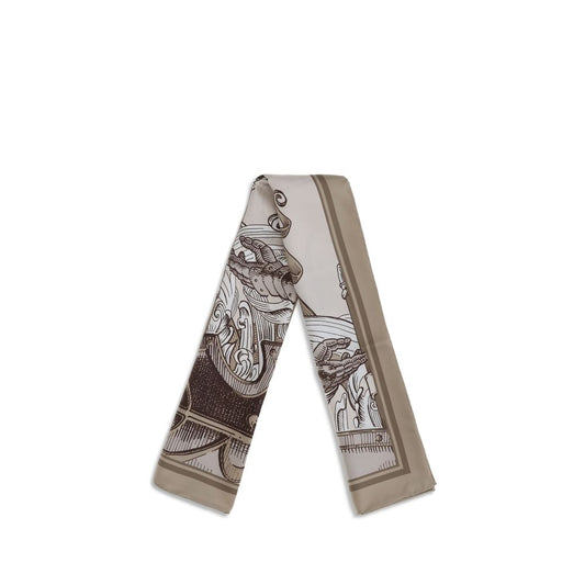 Burberry Knight Engraving print silk Scarf $1001.00 Burberry Luzworld
