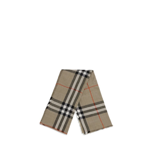 Burberry Check Reversible Wool and Silk Scarf $1074.00 Burberry Luzworld