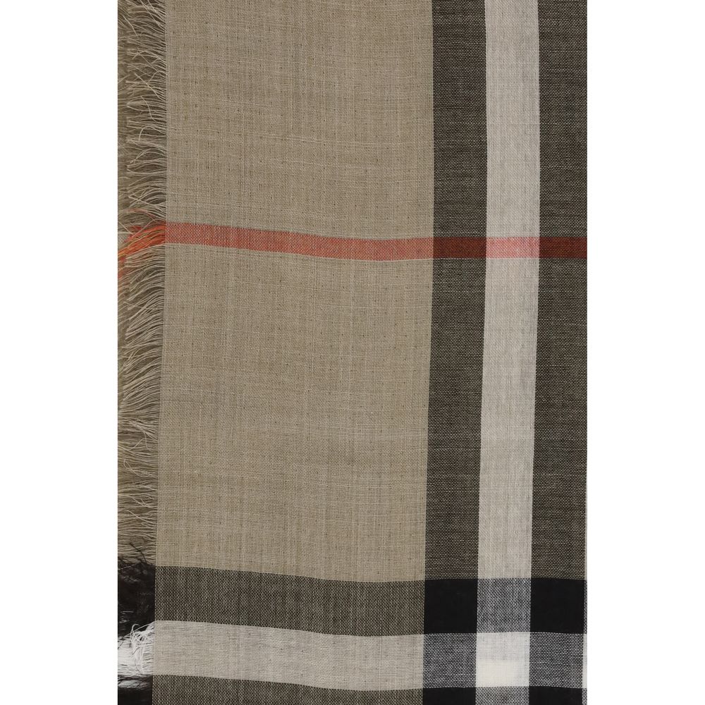 Burberry Check Reversible Wool and Silk Scarf $1074.00 Burberry Luzworld