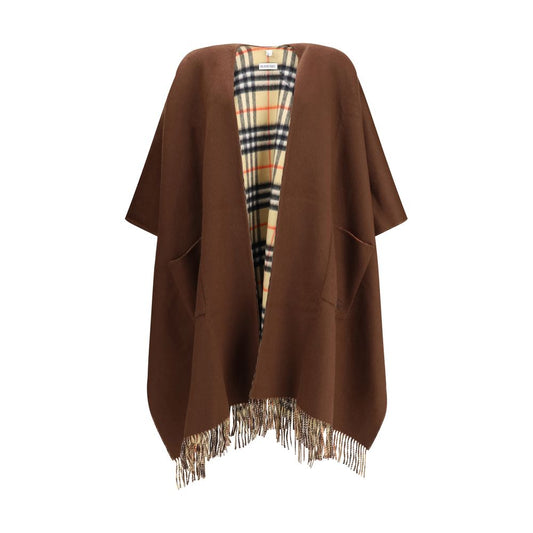 Burberry Reversible check wool cashmere Cape $3307.00 Burberry Luzworld