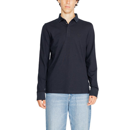 Armani Exchange Blue Cotton Long Sleeve $171.00 Armani Exchange Luzworld