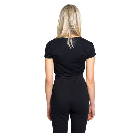 Armani Exchange Black Cotton T-Shirt $151.00 Armani Exchange Luzworld