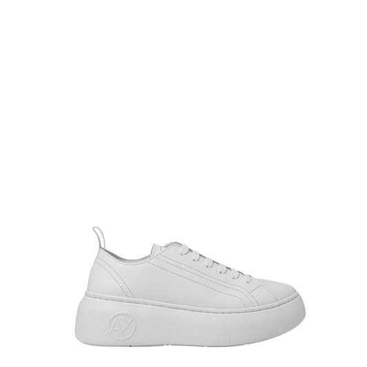 Armani Exchange White Leather Sneaker $347.00 Armani Exchange Luzworld
