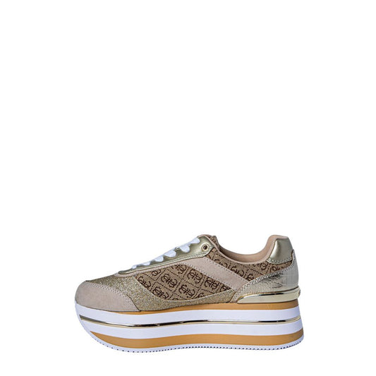Guess Beige Polyester Sneaker $266.00 Guess Luzworld