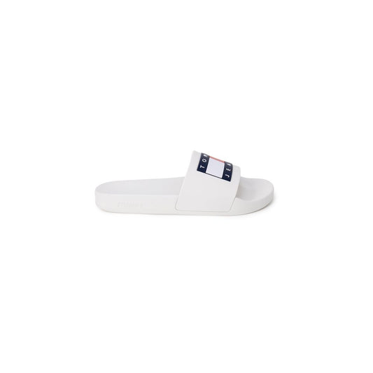 Tommy Hilfiger Jeans White Polyethylene Slipper $140.00 Tommy Hilfiger Jeans Luzworld