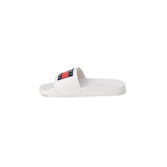 Tommy Hilfiger Jeans White Polyethylene Slipper $140.00 Tommy Hilfiger Jeans Luzworld