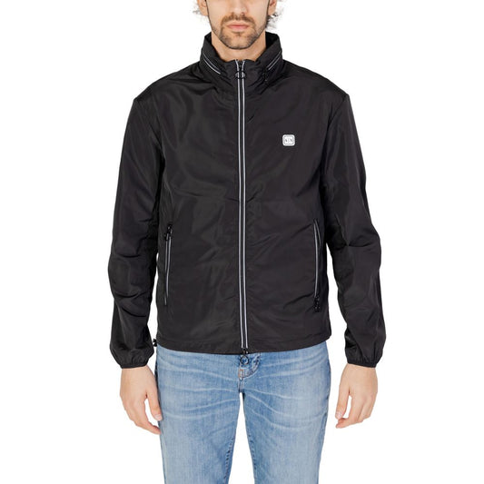 Armani Exchange Black Polyester Jackets & Coat $315.00 Armani Exchange Luzworld