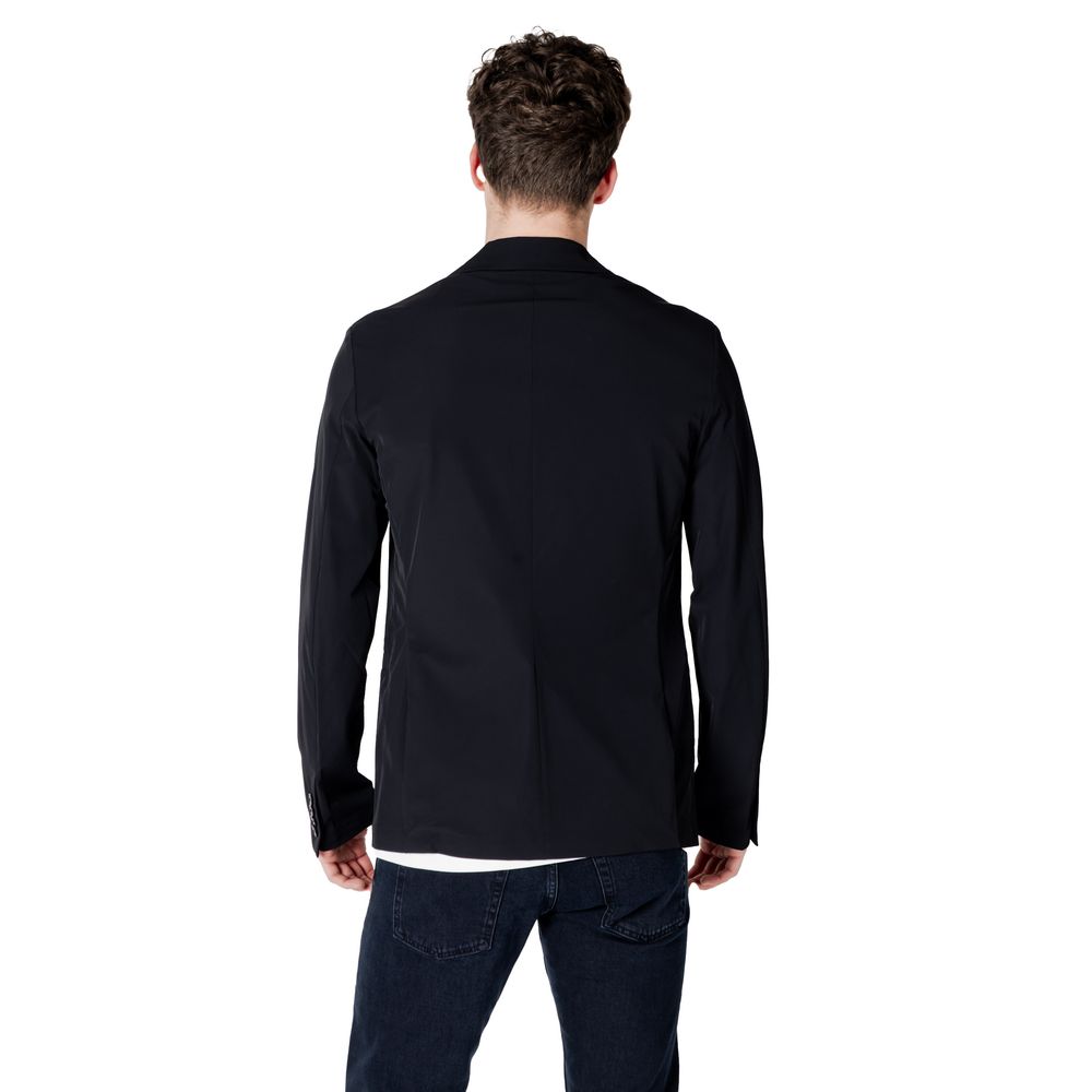 Armani Exchange Black Cotton Blazer $631.00 Armani Exchange Luzworld