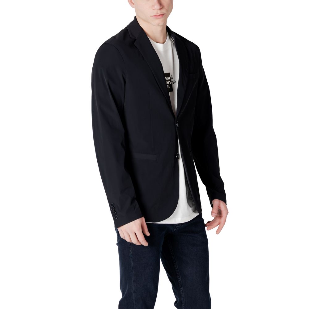 Armani Exchange Black Cotton Blazer $631.00 Armani Exchange Luzworld