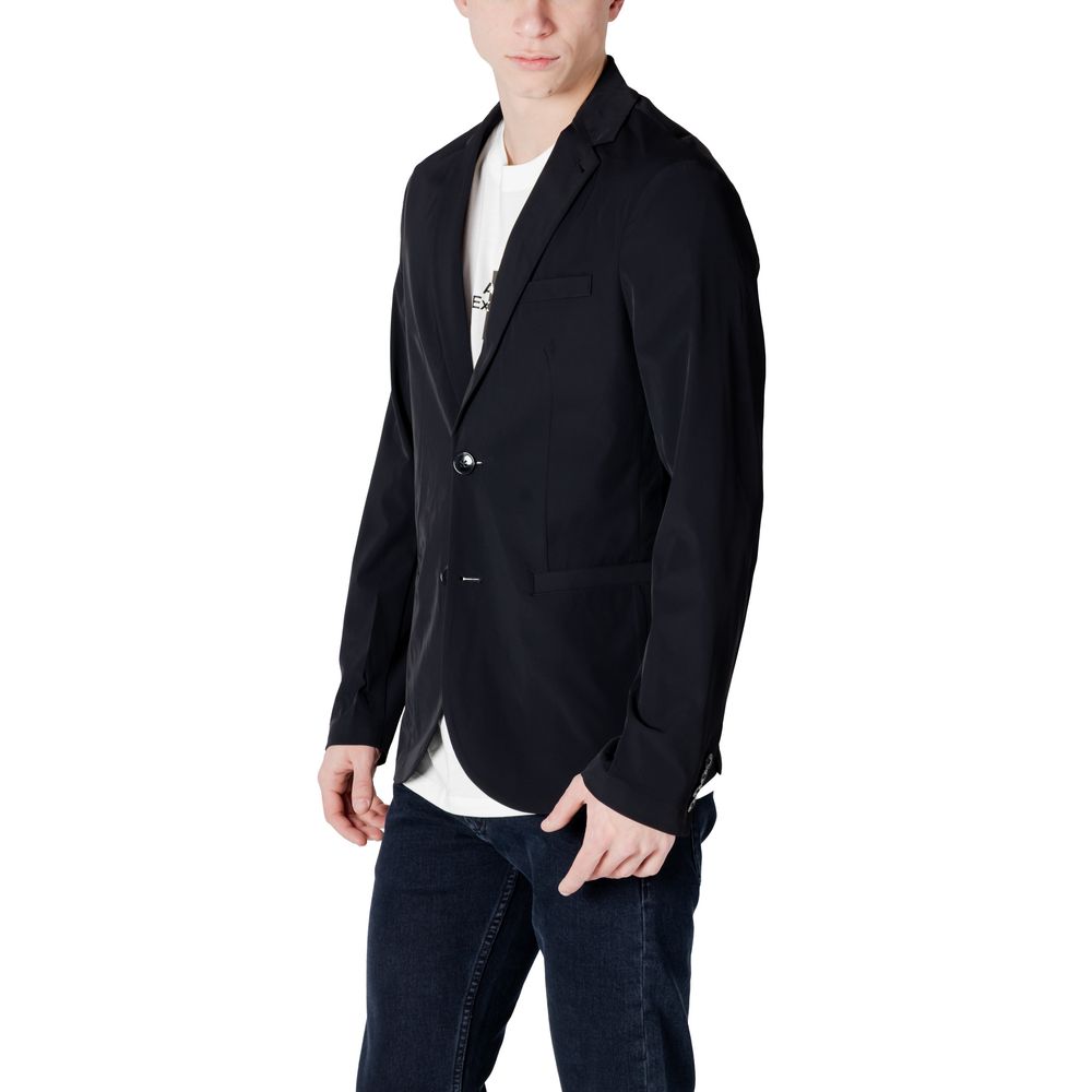 Armani Exchange Black Cotton Blazer $631.00 Armani Exchange Luzworld