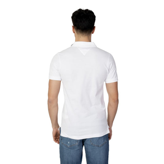 Tommy Hilfiger Jeans White Cotton Polo Shirt $181.00 Tommy Hilfiger Jeans Luzworld