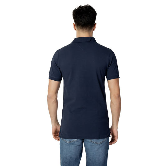 Tommy Hilfiger Jeans Blue Cotton Polo Shirt $181.00 Tommy Hilfiger Jeans Luzworld
