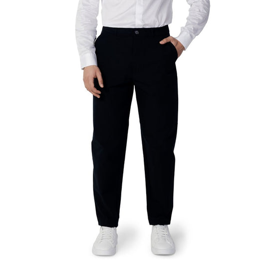 Armani Exchange Blue Cotton Pant $280.00 Armani Exchange Luzworld