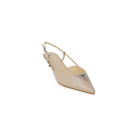 Guess Beige Polyester High Heel $280.00 Guess Luzworld