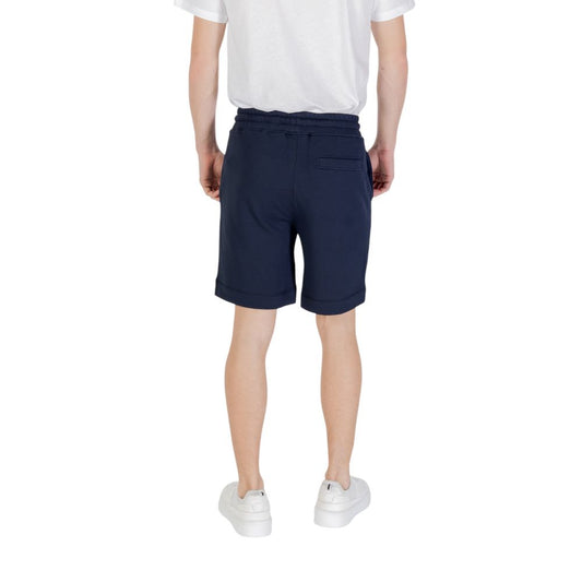 Hugo Boss Blue Cotton Bermuda $202.00 Hugo Boss Luzworld