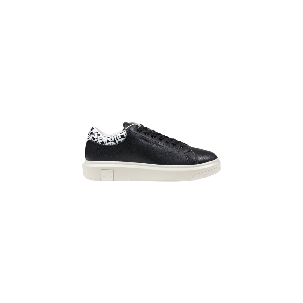Armani Exchange Black And White Leather Sneaker $543.00 Armani Exchange Luzworld