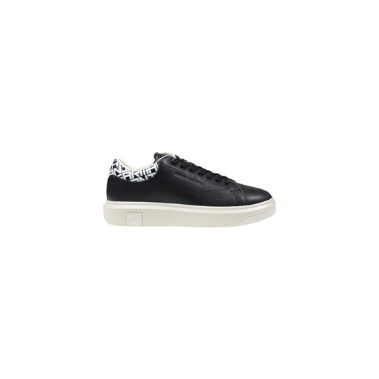 Armani Exchange Black And White Leather Sneaker $543.00 Armani Exchange Luzworld