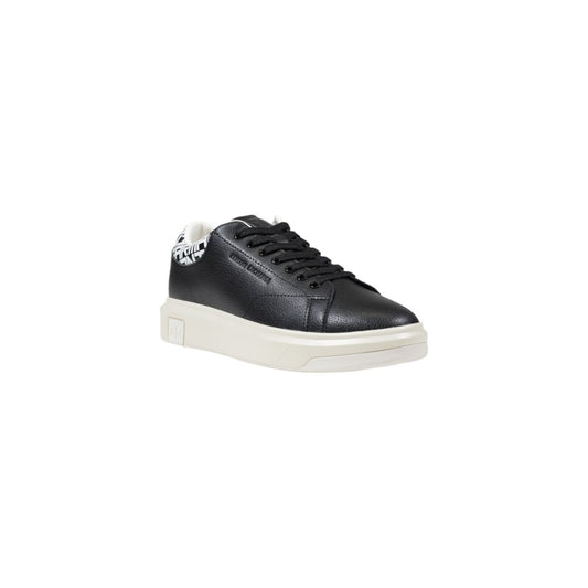 Armani Exchange Black And White Leather Sneaker $543.00 Armani Exchange Luzworld