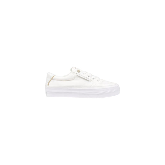 Tommy Hilfiger Cream Recycled Cotton Sneaker $207.00 Tommy Hilfiger Luzworld