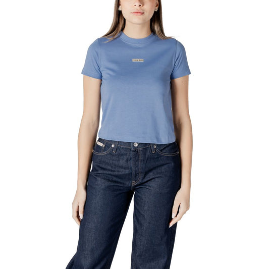 Calvin Klein Jeans Light Blue Recycled Cotton T-Shirt $133.00 Calvin Klein Jeans Luzworld