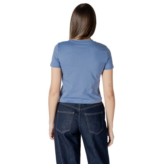 Calvin Klein Jeans Light Blue Recycled Cotton T-Shirt $133.00 Calvin Klein Jeans Luzworld