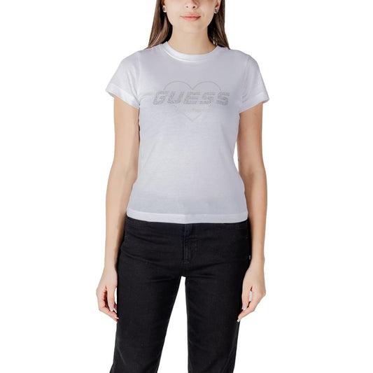 Guess Active White Cotton T-Shirt $145.00 Guess Active Luzworld