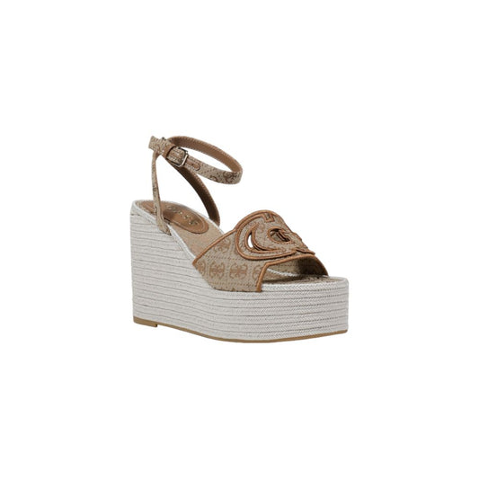 Guess Beige Polyester High Heel $324.00 Guess Luzworld