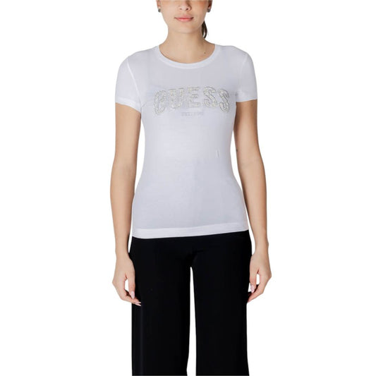 Guess White Cotton T-Shirt $148.00 Guess Luzworld