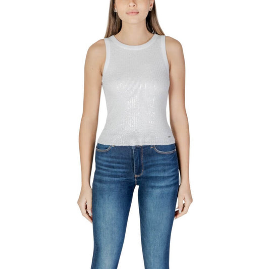 Guess White Cotton Tank Top $168.00 Guess Luzworld
