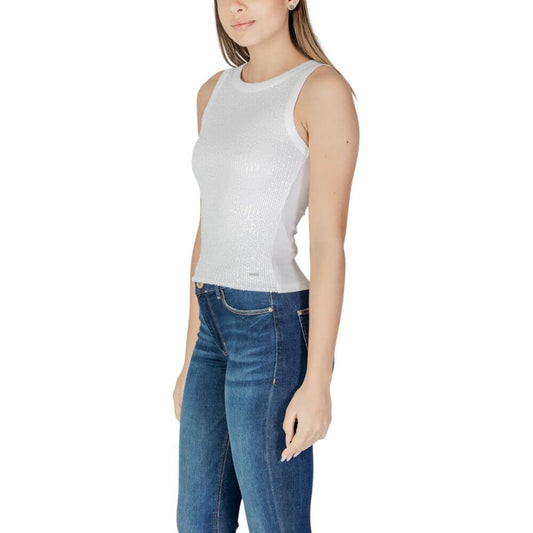 Guess White Cotton Tank Top $168.00 Guess Luzworld