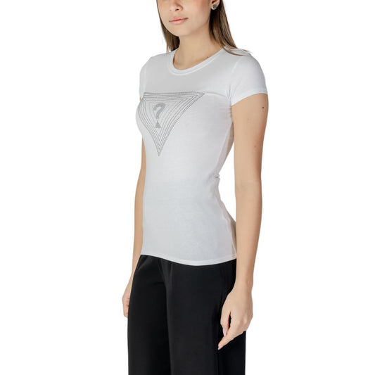 Guess White Cotton T-Shirt $137.00 Guess Luzworld
