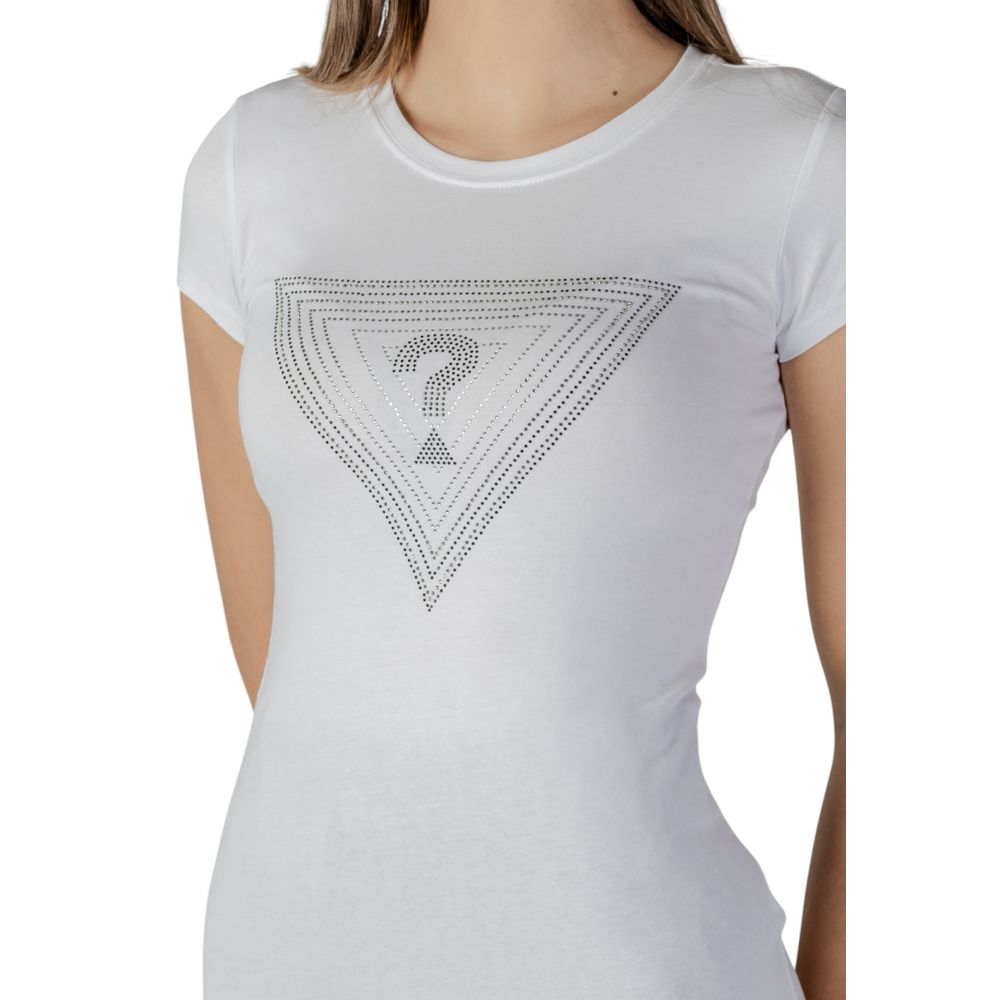 Guess White Cotton T-Shirt $137.00 Guess Luzworld