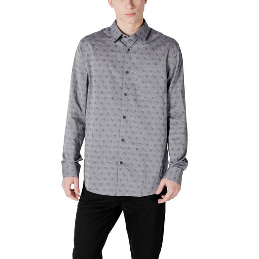 Guess Gray Cotton Shirt $213.00 Guess Luzworld