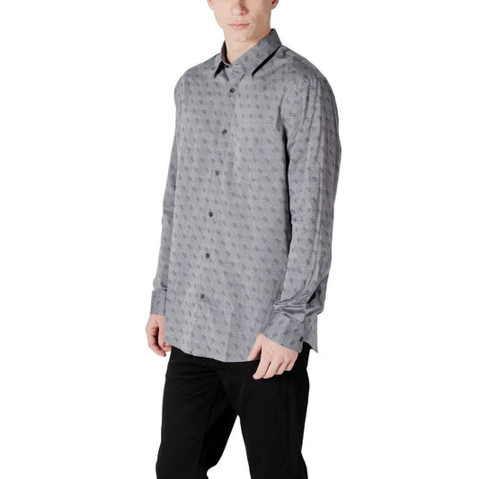 Guess Gray Cotton Shirt $213.00 Guess Luzworld