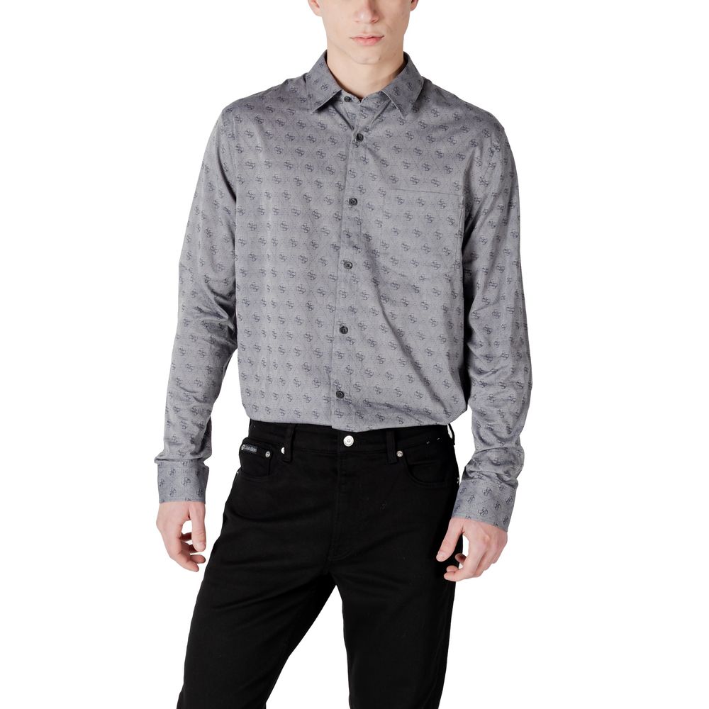 Guess Gray Cotton Shirt $213.00 Guess Luzworld