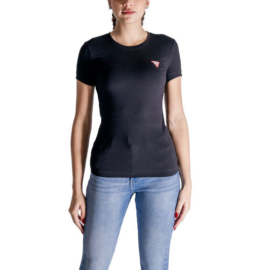 Guess Black Cotton T-Shirt $123.00 Guess Luzworld