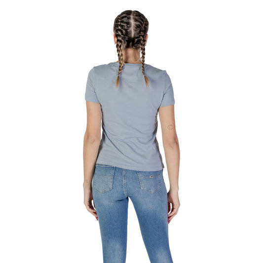 Guess Blue Cotton T-Shirt $131.00 Guess Luzworld