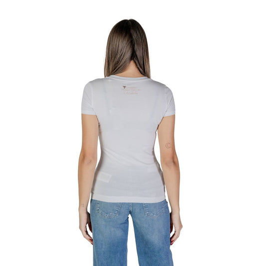 Guess White Cotton T-Shirt $158.00 Guess Luzworld