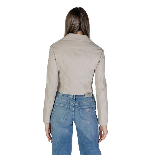 Guess Beige Polyethylene Jackets & Coat $305.00 Guess Luzworld