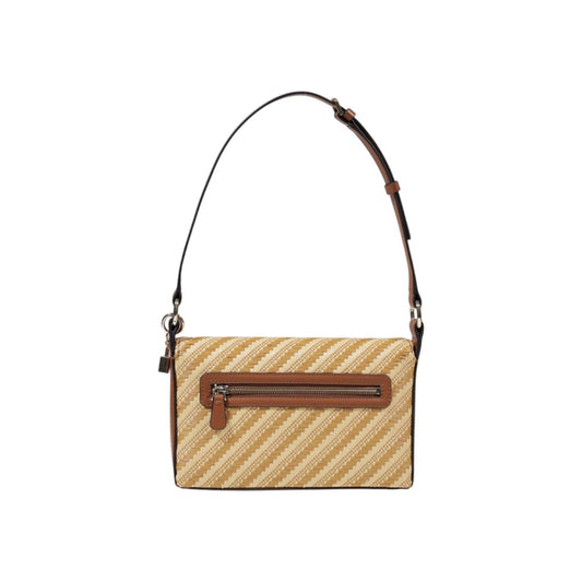 Guess Beige Polypropylene Handbag $298.00 Guess Luzworld