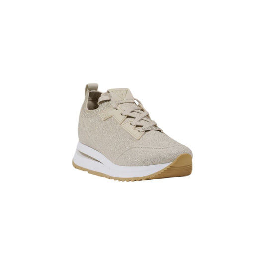 Guess Beige Polyester Sneaker $265.00 Guess Luzworld