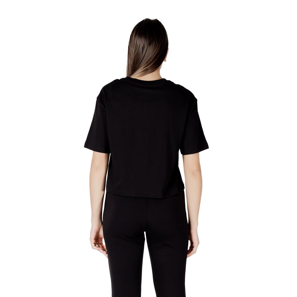 Armani Exchange Black Cotton T-Shirt $171.00 Armani Exchange Luzworld