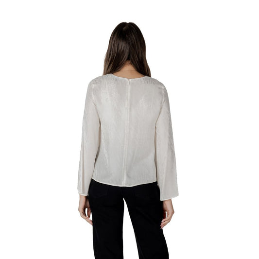 Armani Exchange Cream Viscose Blouse $289.00 Armani Exchange Luzworld