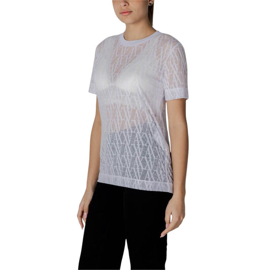 Armani Exchange White Polyester T-Shirt $185.00 Armani Exchange Luzworld