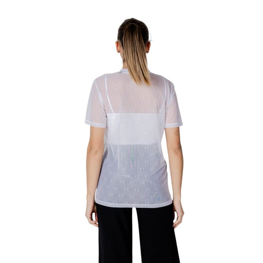 Armani Exchange White Polyamide T-Shirt $244.00 Armani Exchange Luzworld