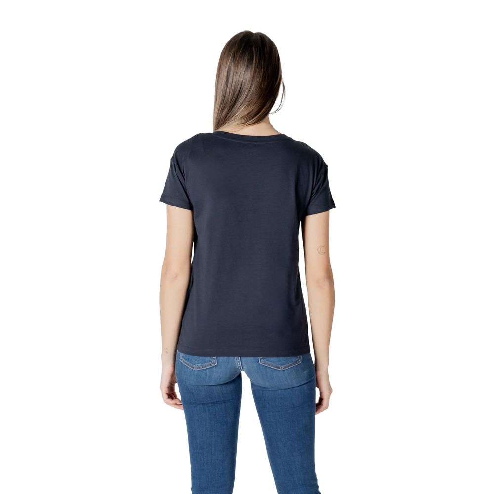 Armani Exchange Blue Cotton T-Shirt $151.00 Armani Exchange Luzworld