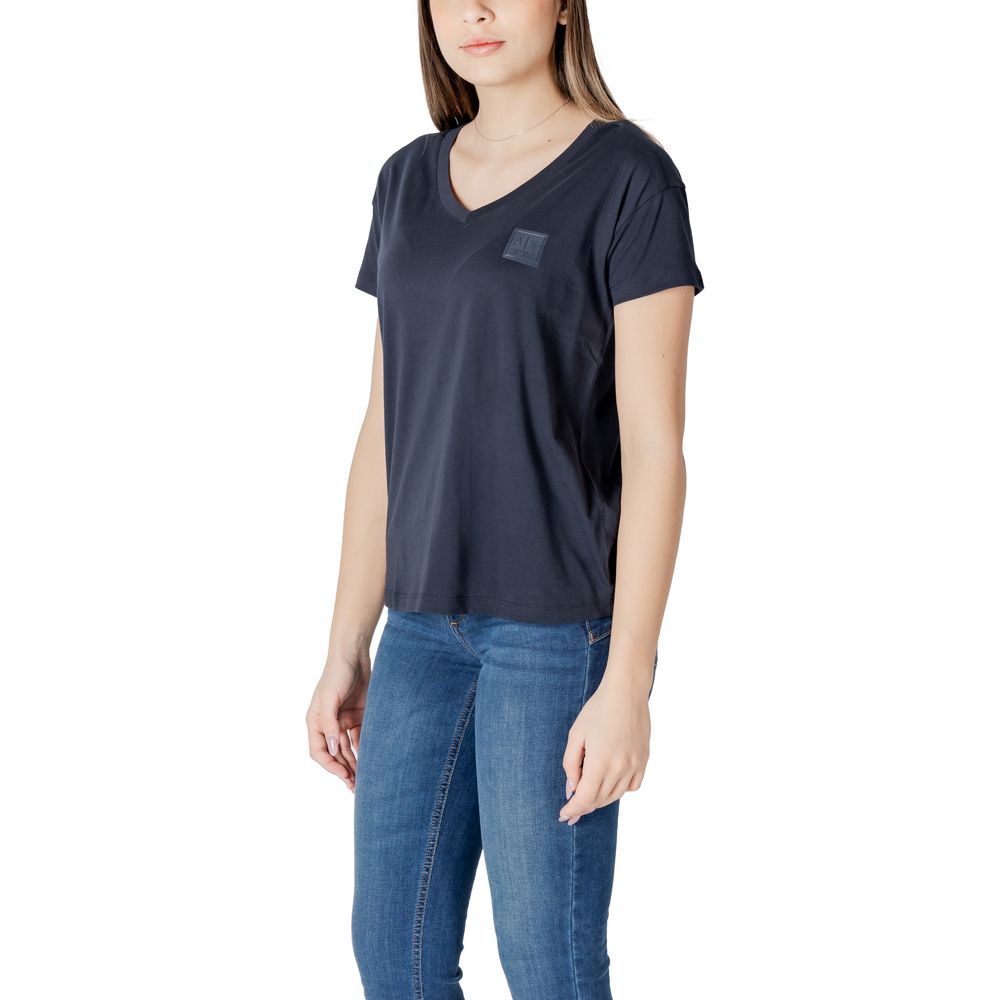 Armani Exchange Blue Cotton T-Shirt $151.00 Armani Exchange Luzworld