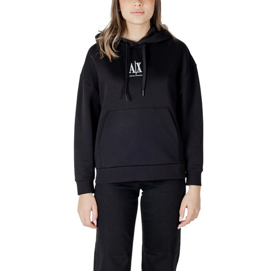 Armani Exchange Black Cotton Hoody $252.00 Armani Exchange Luzworld