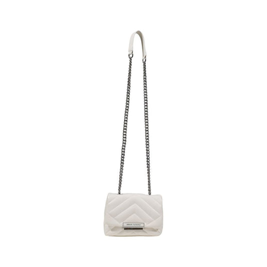 Armani Exchange White Polyester Handbag $292.00 Armani Exchange Luzworld
